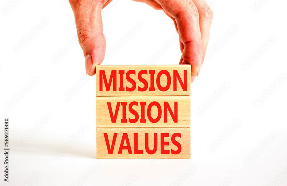 Mission vision values symbol. Concept words Mission Vision Values on ...