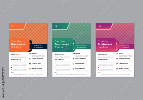 modern trend stylish professional business flyer design corporate