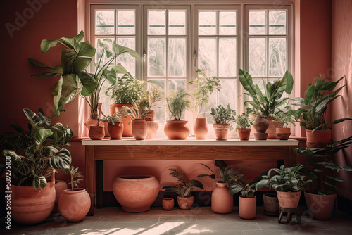 pots on the windowsill