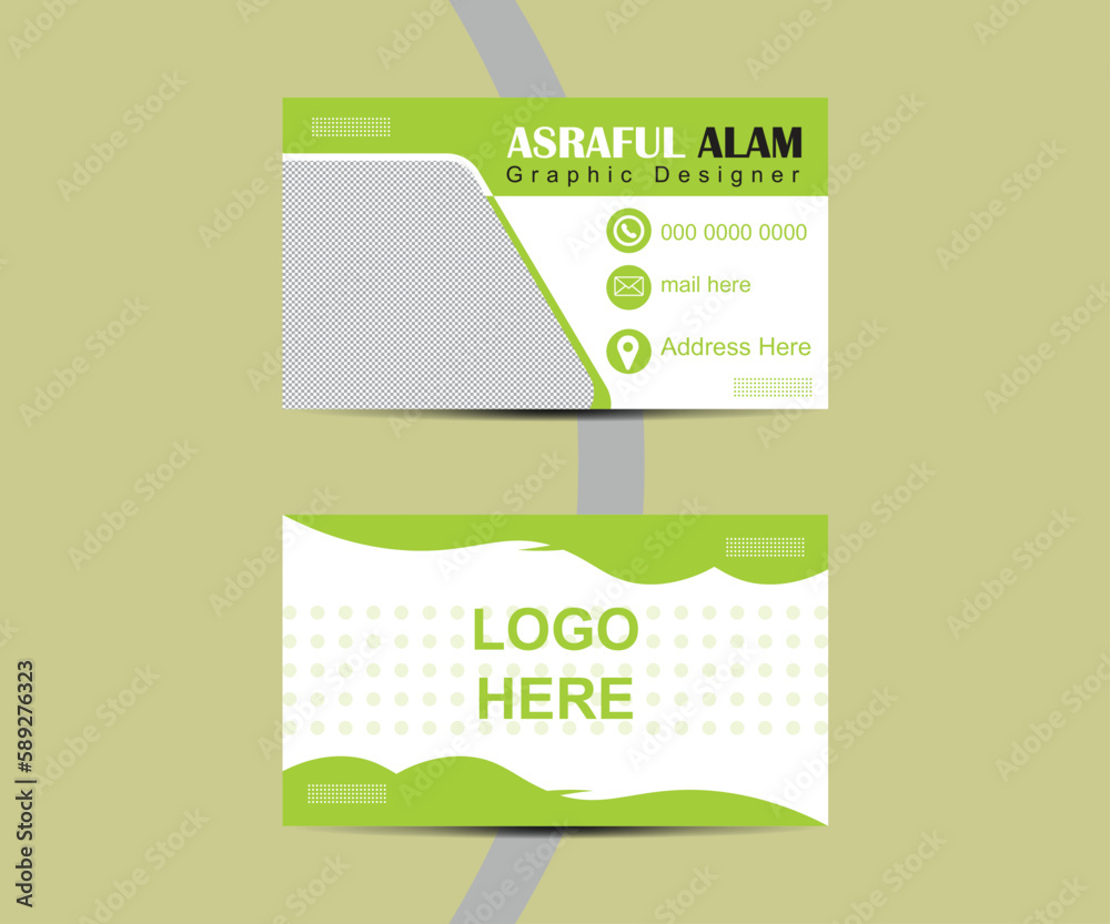 creative modern name card and business card, modern business card design, Creative and modern business card template .