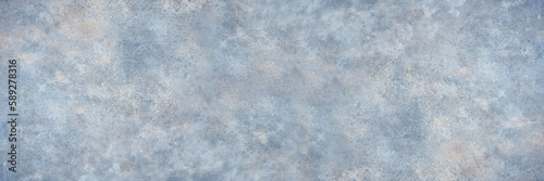 Panel kuchenny z motywem Light pale dusty dirty blue brown beige gray abstract vintage texture background with space for design. Old cracked concrete floor surface. Wide banner. Panoramic. Rough crumbled broken distressed.