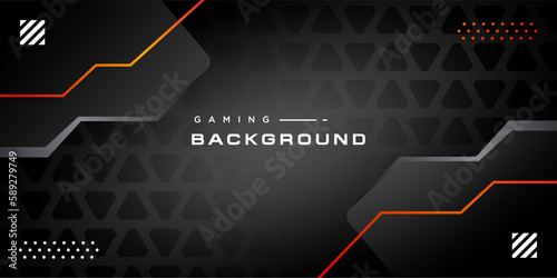 Abstract Futuristic Gaming Background for  Live Streaming Mode. modern esport game neon wallpaper. hi tech interface illustration .