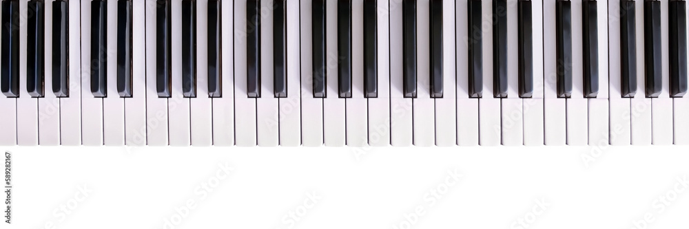 Old piano keyboard isolated png with transparency Old piano keyboard isolated png with transparency