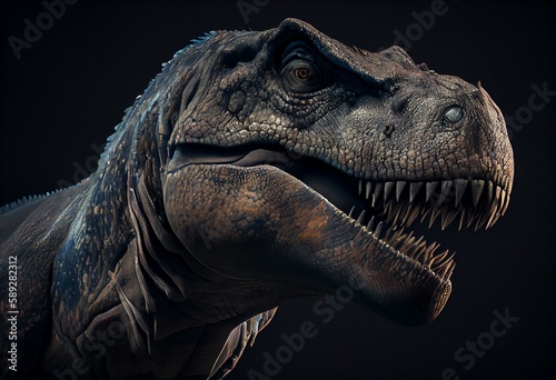 tyrannosaurus close-up 2. Generative AI
