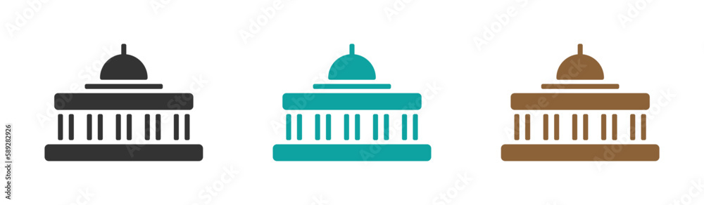 Capitol vector icons. Trendy flat capitol icon from united states collection isolated on white background Capitol vector icons. Trendy flat capitol icon from united states collection isolated on white background