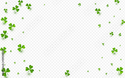 Olive color Clover Isolated Vector Transparent