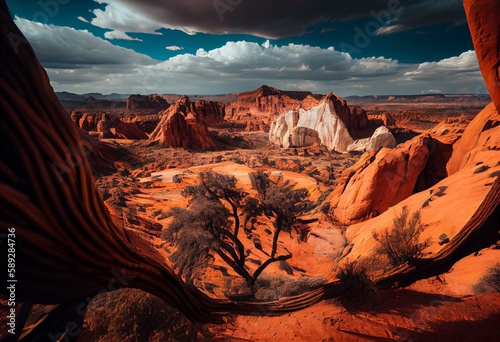 Upheaval Dome-Canyonlands National Park. Generative AI