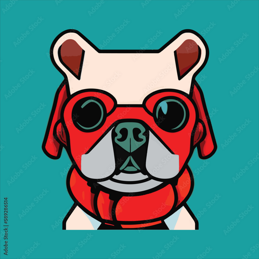 A Beautiful and Eye Catching Dog's Illustrations In colorful Design A Beautiful and Eye Catching Dog's Illustrations In colorful Design