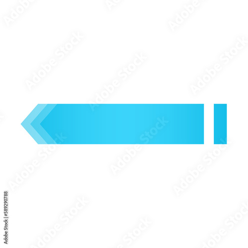 blue banner arrow bar