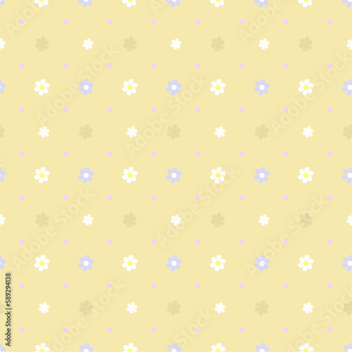 Vector seamless soft pastel pattern with newborn babies wrapped in blankets and with pacifiers. 