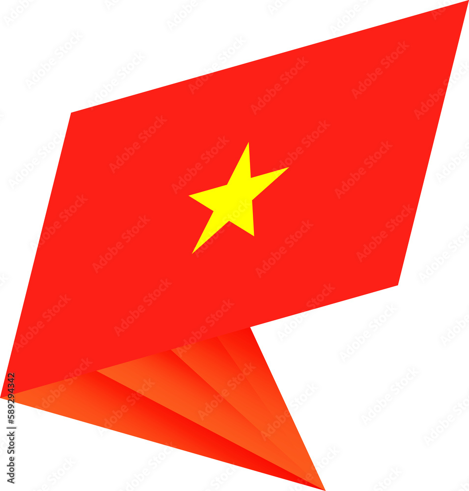 Flag of Vietnam, modern pin flag