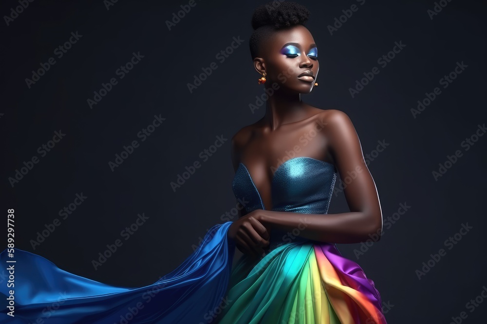 Rainbow on sale dress prom