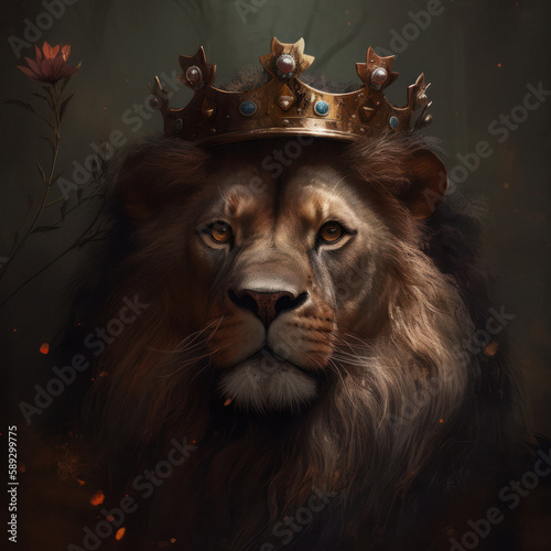 The Crowned King of Lions photo