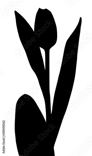 silhouette rose clip art