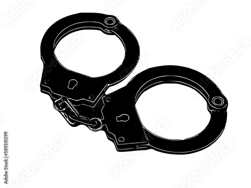 handcuffs silhouette