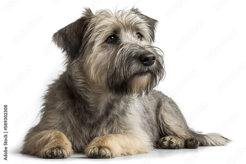 Get to Know the Unique Personality of the Glen of Imaal Terrier on a White Background