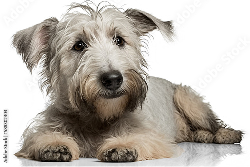 Get to Know the Unique Personality of the Glen of Imaal Terrier on a White Background