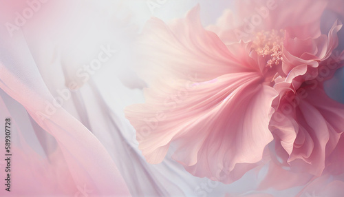 Soft floral pastel background by Generative AI © sonatik