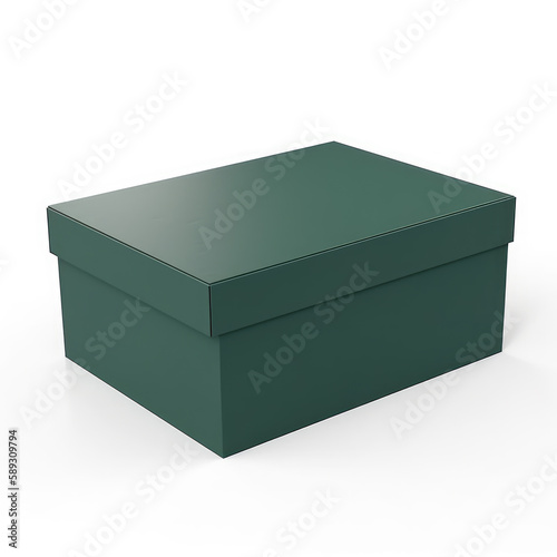 Sturdy Dark Green Cardboard Boxes for Shipping and Storage