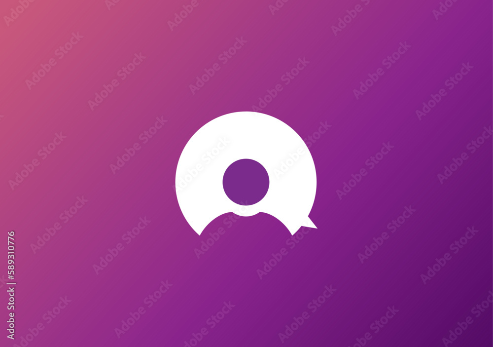 Gradient human chat support assistance logo symbol Gradient human chat support assistance logo symbol