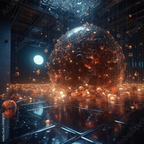 orbs of fractal realms generative