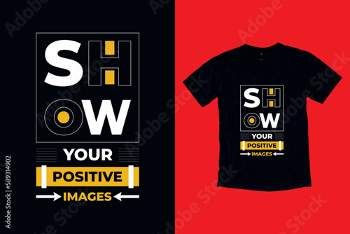 vector positive lettering easy background Minimal typography t-shirt design 