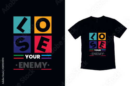 vector positive lettering easy background Minimal typography t-shirt design 