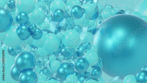 Wallpaper Mural Abstract Blue Sculpture Torontodigital.ca