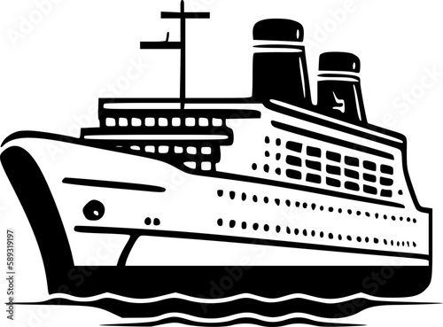 Cruise | Minimalist and Simple Silhouette - Vector illustration