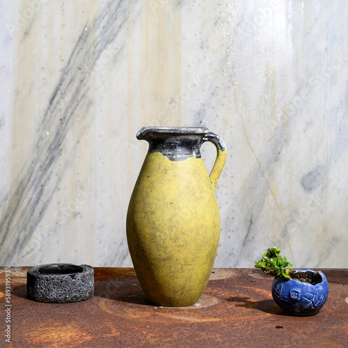 vase on the table