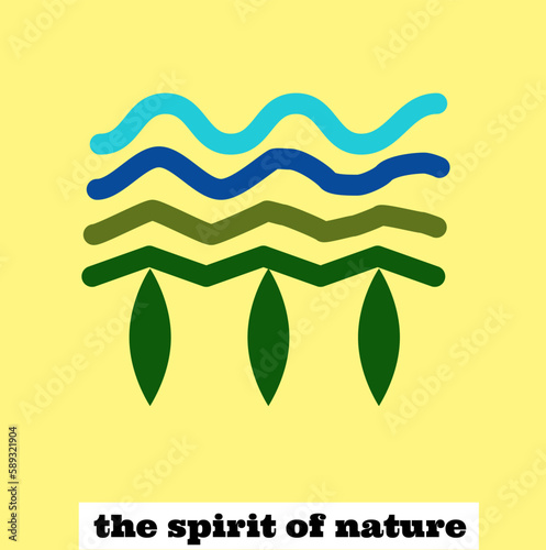 modern logos on the subjects of tree, water, natural life. for the graphic artist