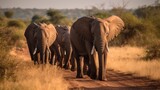 elephants in the savannah, Generative AI