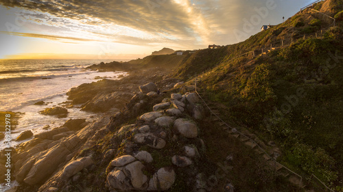 sunset over the sea