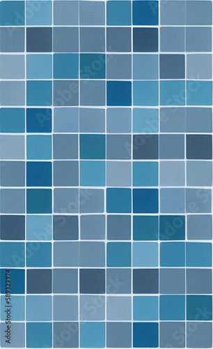 Blue mosaic tile background. stonewall  rock texture. Close-up. Stone background for design. Nature backdrop