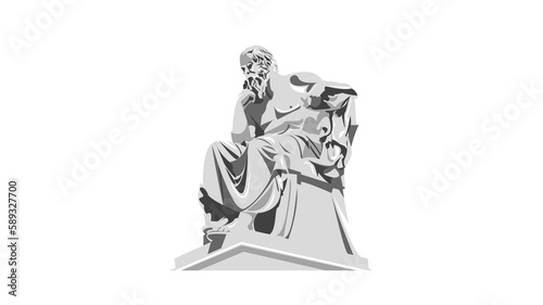 Statue of a Socrates (Ancient Greek Philosopher, history)