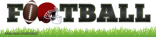 Φωτογραφία American Football Word Art Illustration