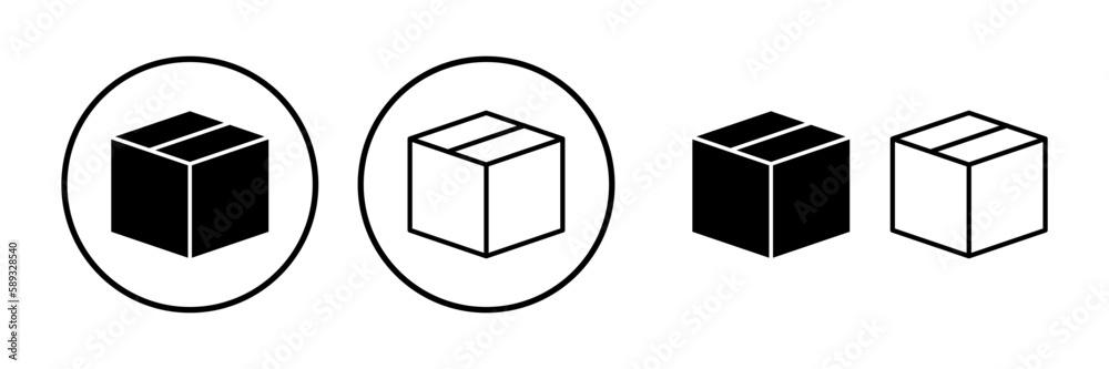 Box icon vector. Box sign. delivery package. parcel box. Box icon vector. Box sign. delivery package. parcel box.