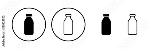 bottle icon vector. bottle icon in trendy flat design