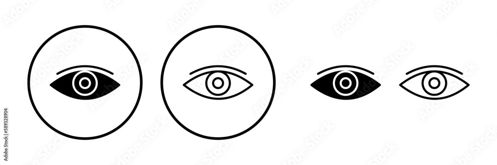 Eye icon. Look and Vision icon. Eye vector icon Eye icon. Look and Vision icon. Eye vector icon