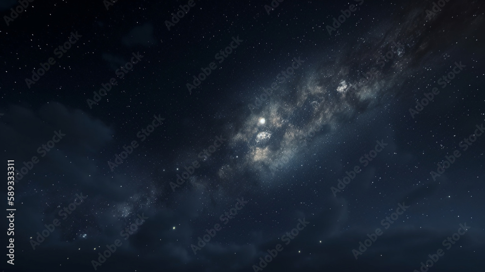 image of the sky, universe and constellations, nocturnal, generative ai