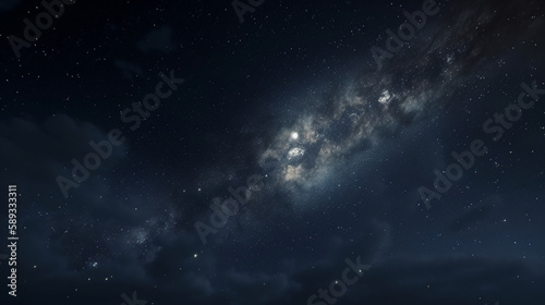 image of the sky  universe and constellations  nocturnal  generative ai