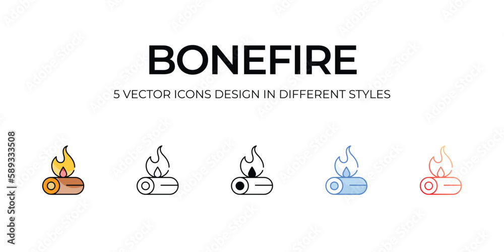 Bonefire Icon Design in Five style with Editable Stroke. Line, Solid, Flat Line, Duo Tone Color, and Color Gradient Line. Suitable for Web Page, Mobile App, UI, UX and GUI design. Bonefire Icon Design in Five style with Editable Stroke. Line, Solid, Flat Line, Duo Tone Color, and Color Gradient Line. Suitable for Web Page, Mobile App, UI, UX and GUI design.
