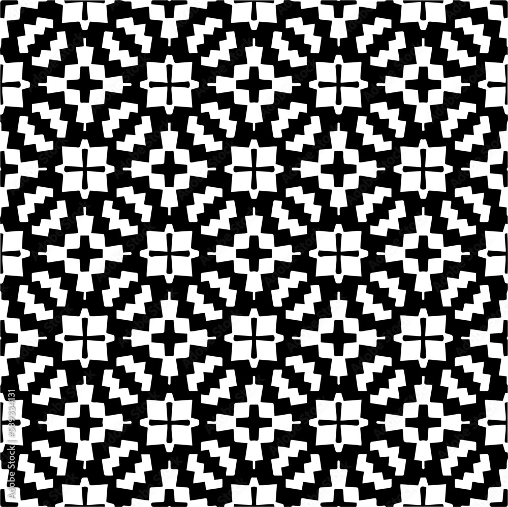 Dark background with abstract shapes. Black and white texture. Seamless monochrome repeating pattern for web page, textures, card, poster, fabric, textile. Dark background with abstract shapes. Black and white texture. Seamless monochrome repeating pattern for web page, textures, card, poster, fabric, textile.