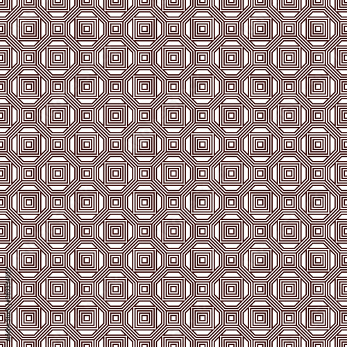 Repeated outline squares abstract background. Minimalist seamless surface pattern with geometric ornament.