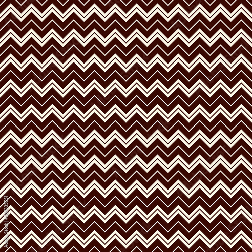 Chevron diagonal stripes seamless pattern with classic geometric ornament. Outline zigzag lines wallpaper.