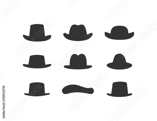 Hat icon set. Vector illustration design.