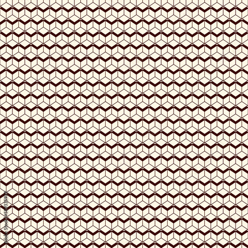 Repeated diamonds background. Geometric seamless pattern with polygons tessellation. Rhombuses and lozenges motif.
