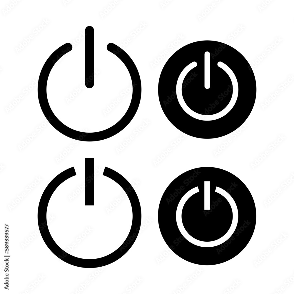 Power icon vector illustration. Power Switch sign and symbol. Electric power Power icon vector illustration. Power Switch sign and symbol. Electric power