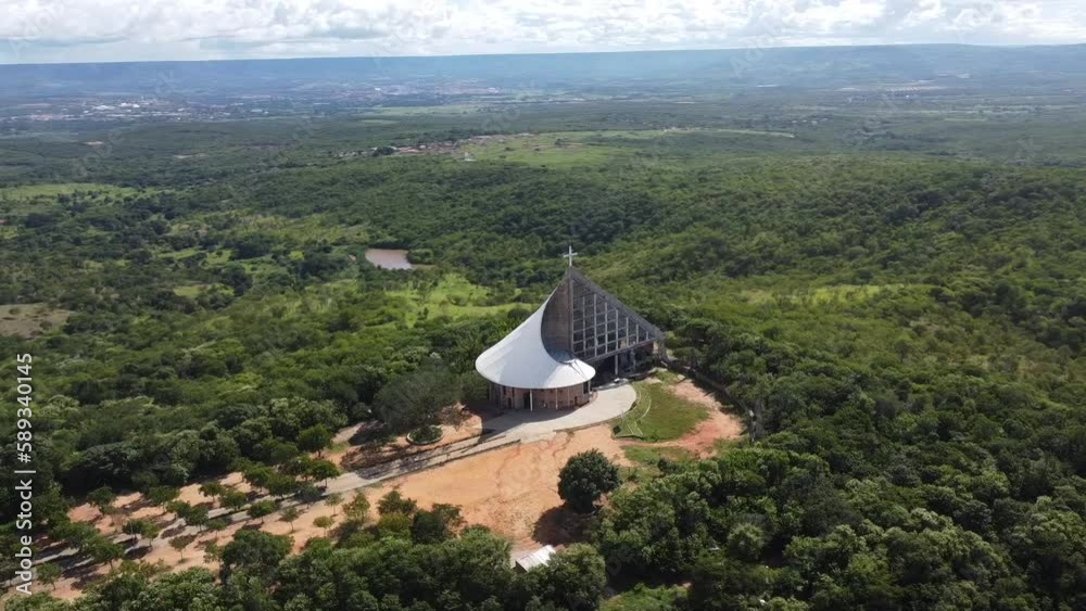 Cariri Ceará Juazeiro do Norte Crato Cidade Sertão Nordeste Estátua Padre Cícero Nossa Senhora Fatima Colina Horto Paisagem Igreja Museu Religião Religioso Chapada Araripe Religiosidade Drone Aéreo