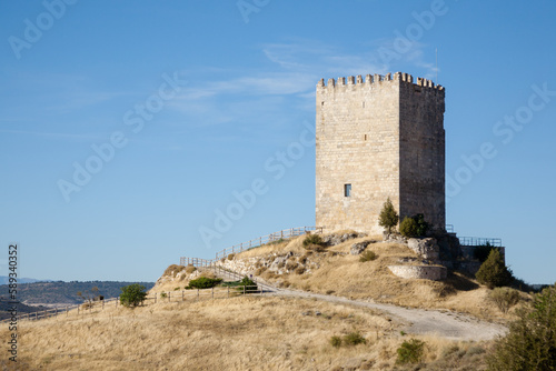 Langa de Duero castle view  Spanish landmark